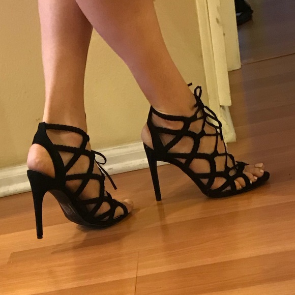 Candie's Shoes - New! Candie’s strappy Black pumps Canebula shoes